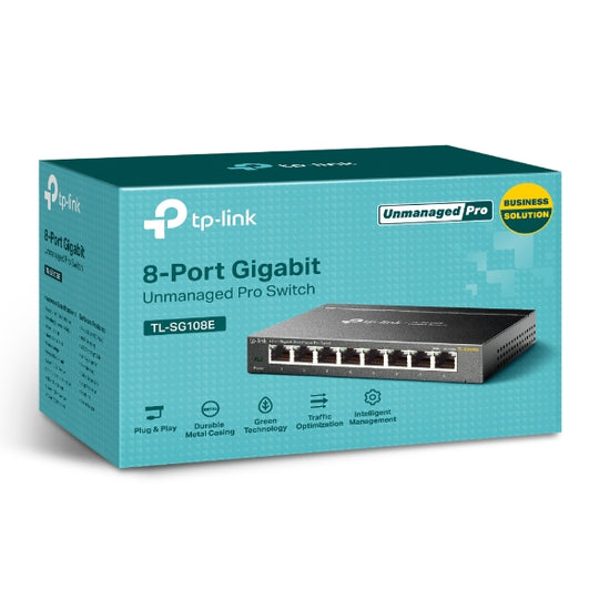 TP-Link TL-SG108E 8-Port Gigabit Unmanaged Pro Switch