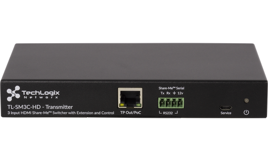 Techlogix Networx TL-SM3C-HD Share-Me under-table switcher & receiver with 3 HDMI inputs
