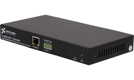 Techlogix Networx TL-SM3C-HDV Share-Me under-table switcher & receiver with 2 HDMI & 1 VGA inputs