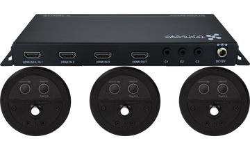 Techlogix Networx TL-SMKIT-06 Share-Me Kit: Switcher + (3) pass-through control inserts