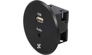 Techlogix Networx TL-TI-USBAUD USB & stereo audio pass-through table insert