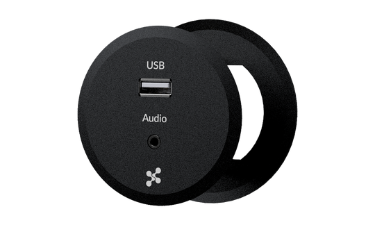 Techlogix Networx TL-TI-USBAUD USB & stereo audio pass-through table insert