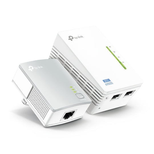 TP-Link TL-WPA4220KIT 300Mbps Wi-Fi Range Extender, AV600 Powerline Edition