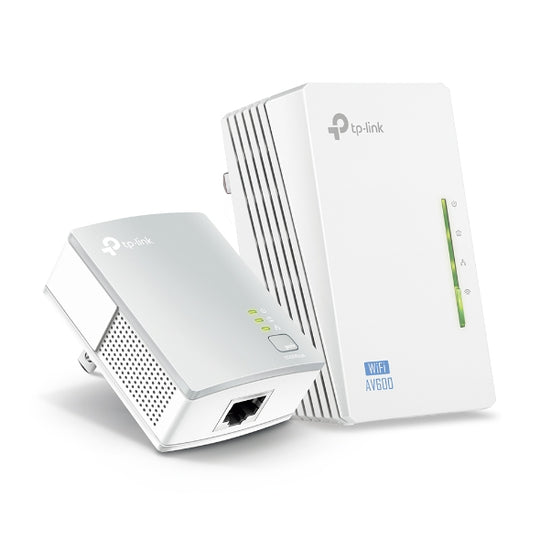 TP-Link TL-WPA4220KIT 300Mbps Wi-Fi Range Extender, AV600 Powerline Edition