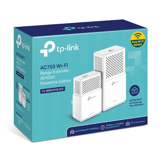 TP-Link TL-WPA7510 KIT AV1000 Gigabit Powerline ac Wi-Fi Kit