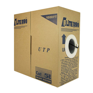 ABA Elite CAT5E 350MHz UTP, CMR, Solid, 24AWG - 1000ft EZ Pull Box