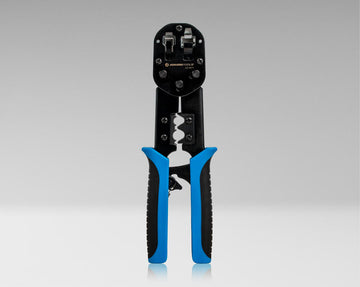 Jonard Tools RJ45 & RJ11/12 Modular Pass-through Crimper with Tail Crimping Slots