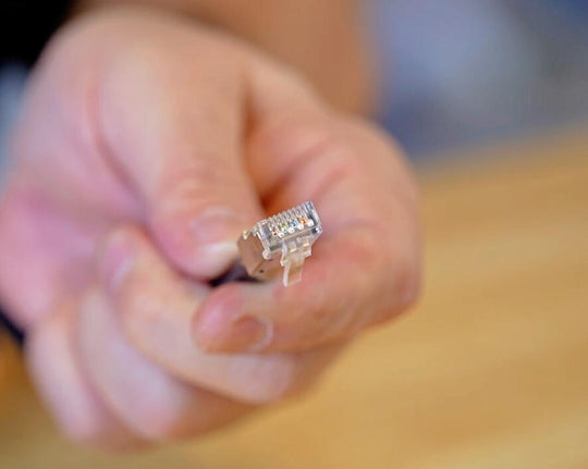 Jonard Tools RJ45 & RJ11/12 Modular Pass-through Crimper with Tail Crimping Slots