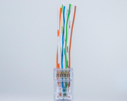 Jonard Tools CAT5e RJ45 Pass-Through Connectors (Pack of 100)