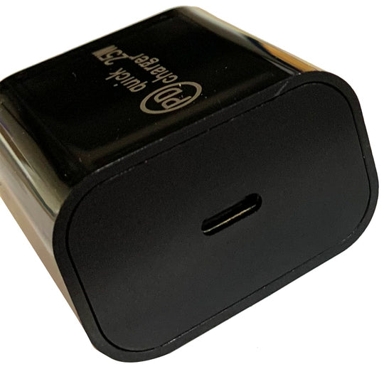 USB-C 25W PD Super Fast Wall Charger w/ USB-C Cable Bundle