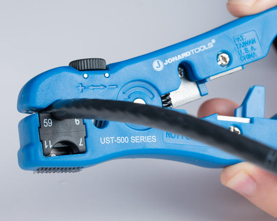 Jonard Tools Universal Cable Stripping Tool for COAX, Network & Telephone Cables