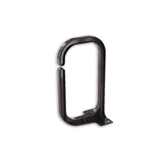 Quest Vertical D-Ring Cable Manager, 1U, Black