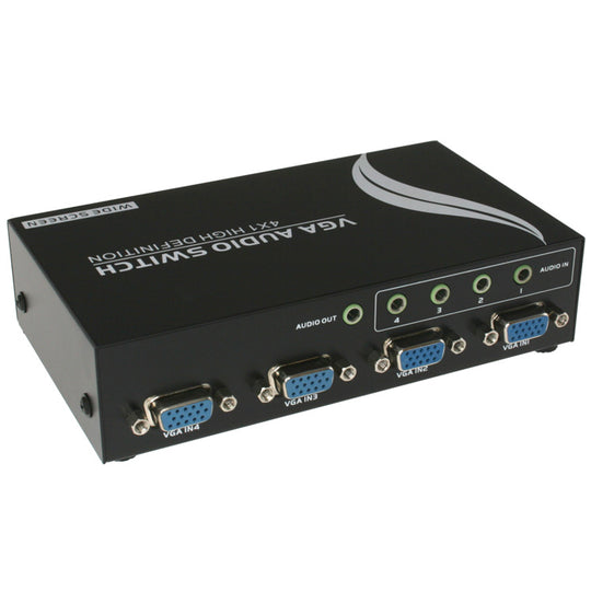 4x1 VGA Switch with 3.5mm Audio