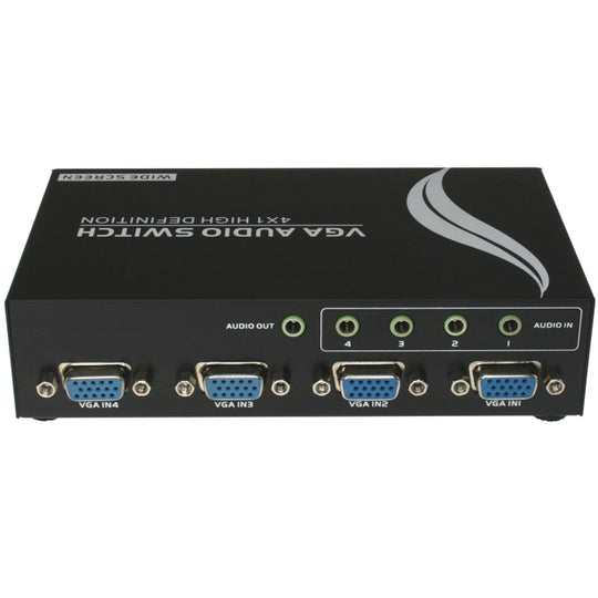 4x1 VGA Switch with 3.5mm Audio