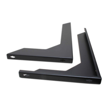 Quest Wall Bracket Kit for DVR Security Enclosure, Set of 2, Black