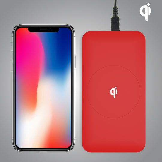 Wireless Qi Cellphone Charger, Rubber, Oil Coated