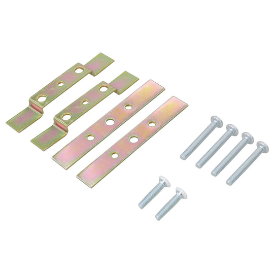 Spring Clip Speaker Wire Wall Plate For Audio w/ 4 Terminals