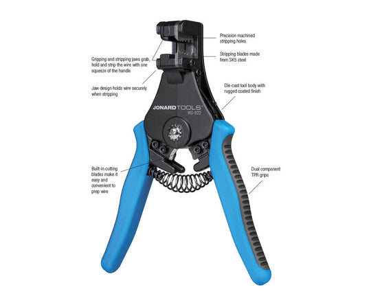 Jonard Tools Wire Stripper & Cutter, 8-22 AWG