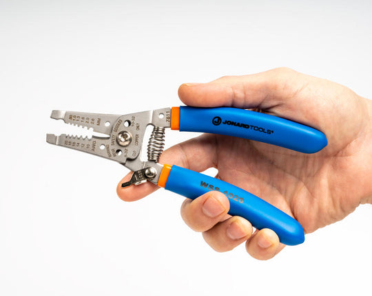 Jonard Tools Stainless Steel Curved Wire Stripper, 10-20 AWG