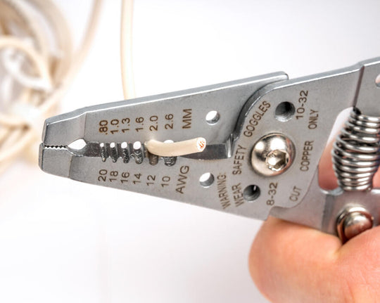 Jonard Tools Stainless Steel Curved Wire Stripper, 10-20 AWG