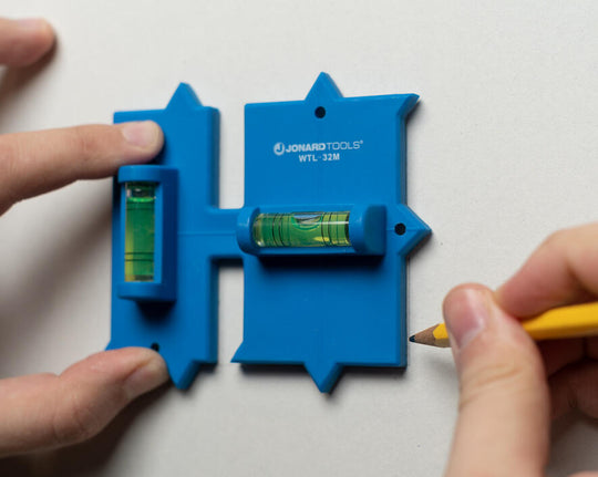 Jonard Tools Wall Box Template & Level for Metal Boxes, 1-Gang & 2-Gang