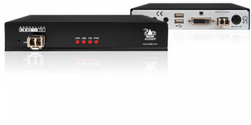 AdderLink XD150FX Dual-Link DVI/USB Mutli Mode Fibre Optic Extender with US mains lead