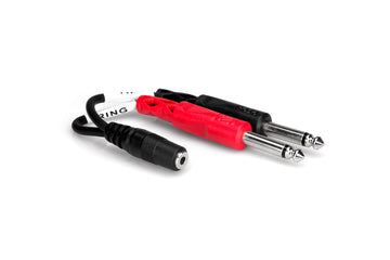 Hosa 3.5mm TRSF to Dual 1/4