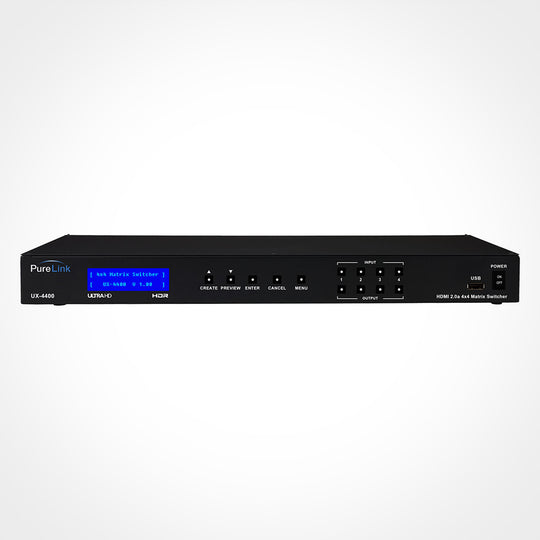 PureLink 4x4 4K HDMI Matrix Switcher with HDCP 2.2
