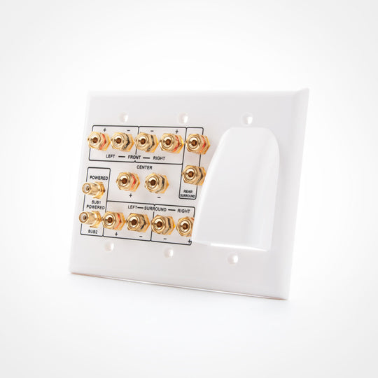 Vanco HTWP62BW 6.2 Home Theater and 1 Gang Wall Plate