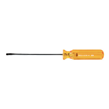 Klein Tools A216-4 1/8-Inch Cabinet Screwdriver 4-Inch Round Shank