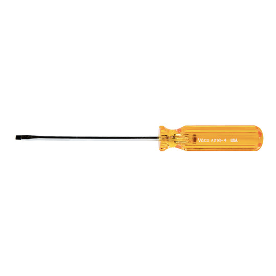 Klein Tools A216-4 1/8-Inch Cabinet Screwdriver 4-Inch Round Shank