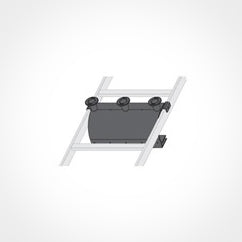 Middle Atlantic CL Series Adjustable Rung for 12 Inch Wide Cable Ladders with Drop, 3 Spools