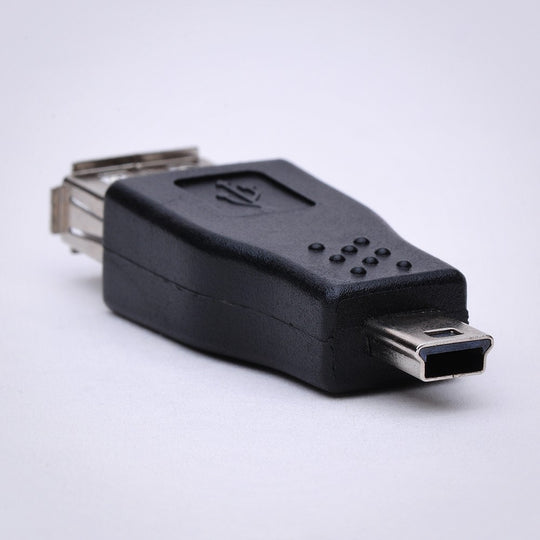 USB Type A Female to 5-Pin Mini USB Type B Male