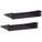 Kendall Howard  2 Unit (2U) 14 Inch Non-Vented Cantilever Rack Shelf 2 Pack