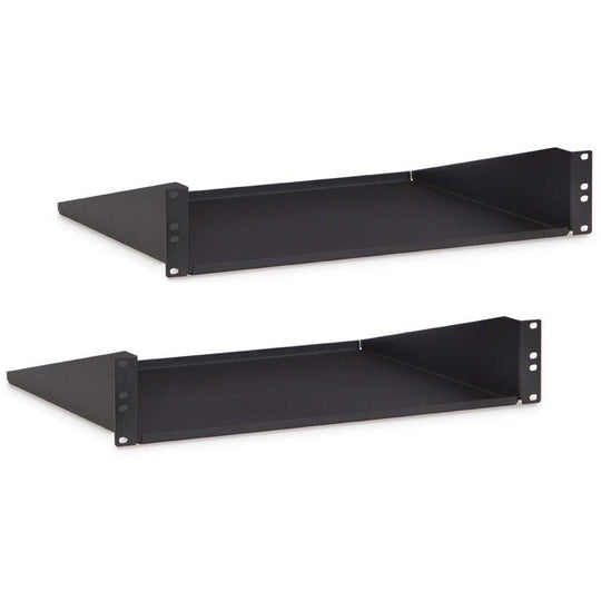 Kendall Howard  2 Unit (2U) 14 Inch Non-Vented Cantilever Rack Shelf 2 Pack