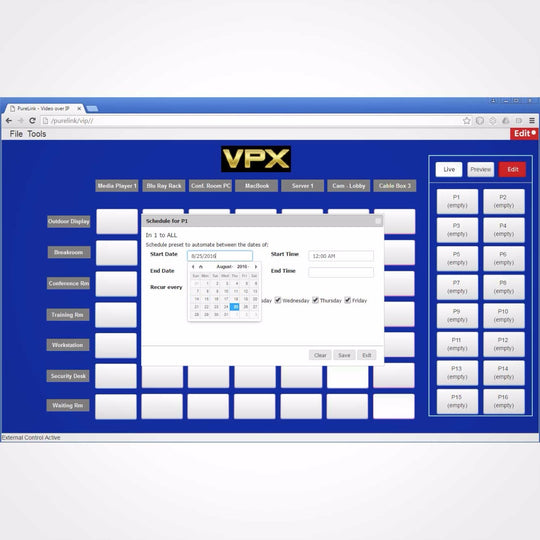 PureLink AV VPX IP Video Management Software