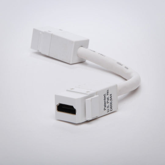 Vanco 820490 HDMI 4K@60Hz Keystone Jack with Pigtail Female to Female Coupler