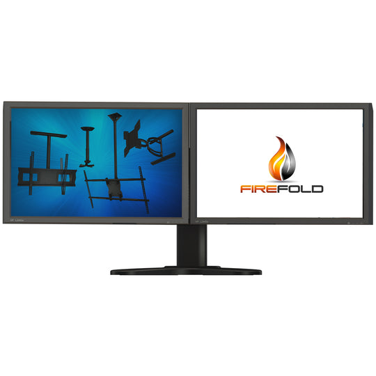 Crimson-AV DSH2 Horizontal Dual Monitor Desk Mount Bracket for 10 to 22.75 inch Screens