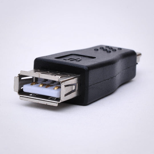 USB Type A Female to 5-Pin Mini USB Type B Male
