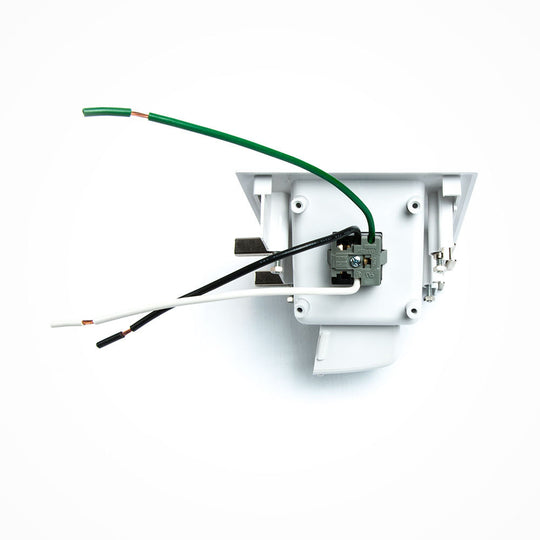 DataComm Recessed Pro-Power Kit w/ Duplex Receptacle and Straight Blade Inlet