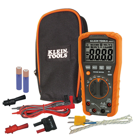 Klein Tools MM600 Digital Multimeter, Auto-Ranging, 1000V