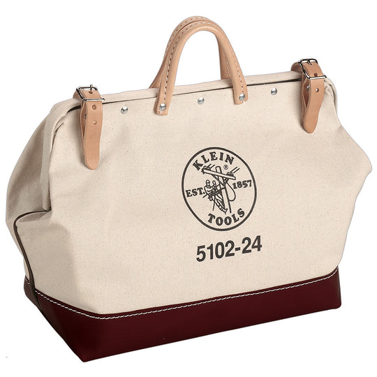 Klein Tools 5102-24 Heavy Duty Tool Bag, 24-Inch Canvas Tool Bag for Tool Storage