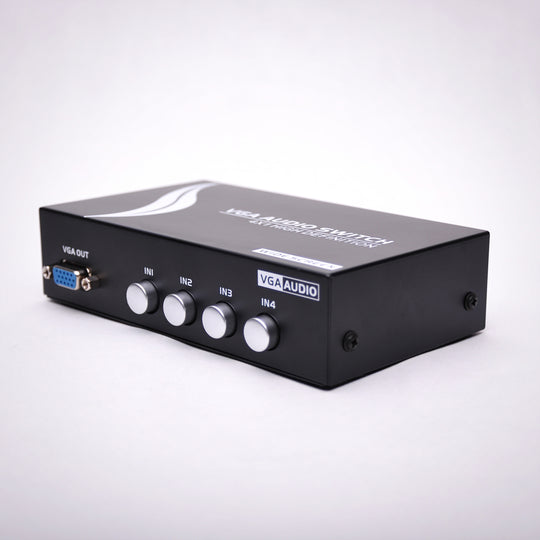 4x1 VGA Switch with 3.5mm Audio