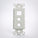 Vanco 820325 Dual F Port and 1 Port Keystone Plate Decor Insert