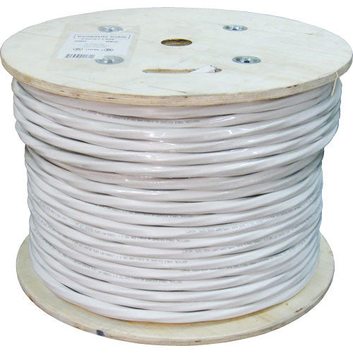 Vertical Cable 500ft (2) CAT6 Plus (2) RG6U Quad Shield Coax Bulk Siamese Cable