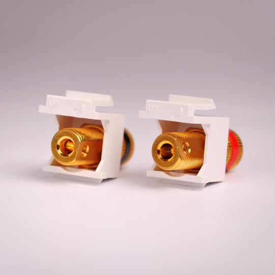 Vanco 820407 Binding Post Keystone Jack Pair