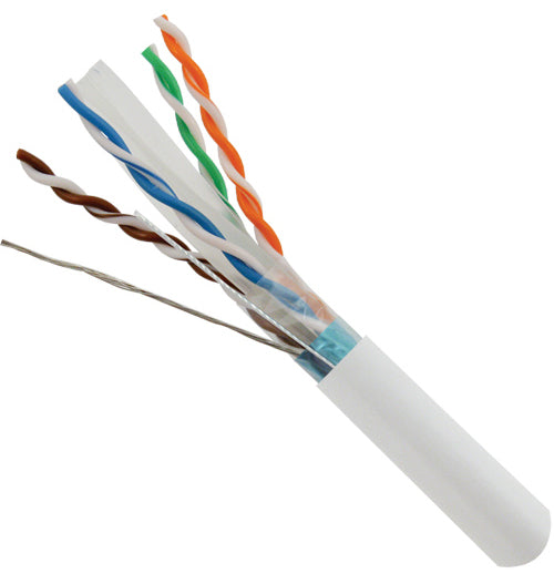 Vertical Cable 1000ft Solid Shielded Cat6 Cable - 23AWG F/UTP 550MHz CMR