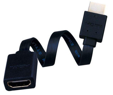 Vanco Super Flex Male to Female Flat HDMI Cable - High Speed with Ethernet