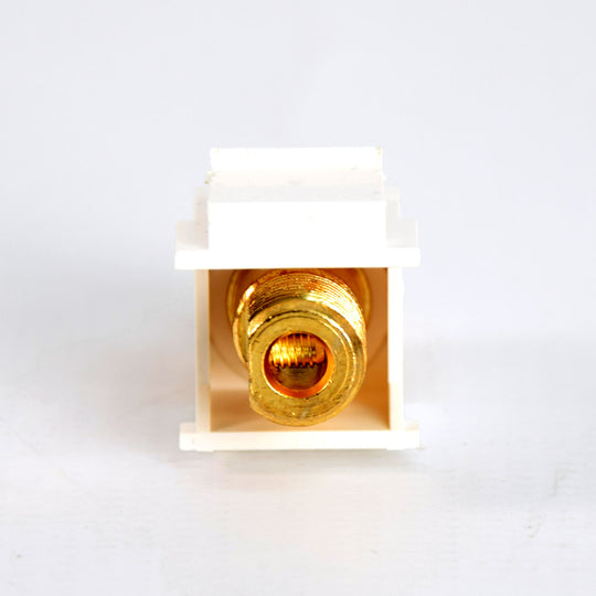 Banana Plug Keystone Insert, White