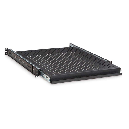 Kendall Howard 20x16.5 Inch (18 Inch Ext) 1U Vented Sliding Rack Shelf